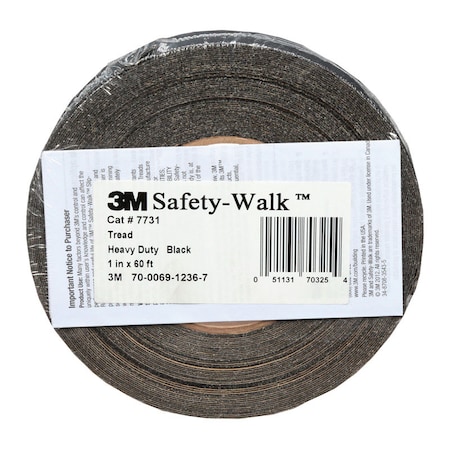 3M Tread Black, 1 in W x 60 ft L 7731